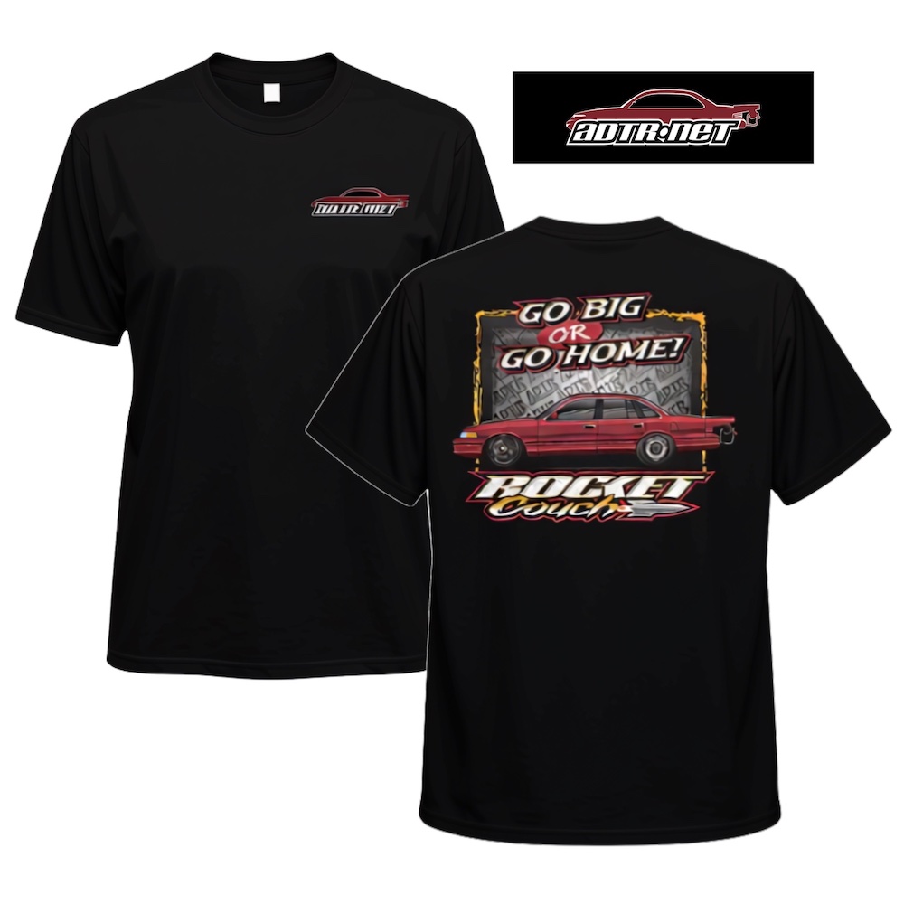 ADTR RocketCouch "Go Big" Black T-shirts - Image 2